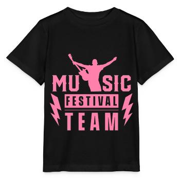 Festival de musique Team Festivals Festival Festival - T-shirt bio MINI CREATOR Stanley/Stella Enfant - noir - Devant - Mikhail (115cm)