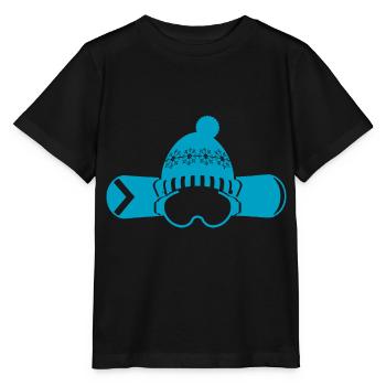 Snowboard Snowboarder - Stanley/Stella Kinder T-Shirt MINI CREATOR  - Schwarz - Vorne - Mikhail (115cm)