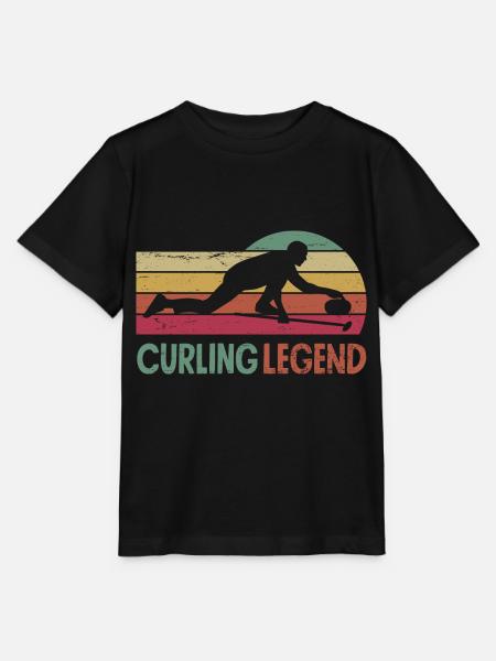 Curling Player Curler Curling Legend - Stanley/Stella Kinder T-Shirt MINI CREATOR  - Schwarz