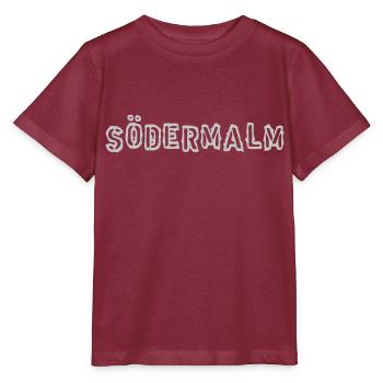 Schablone der Södermalmer Armee - Stanley/Stella Kinder T-Shirt MINI CREATOR  - Burgunderrot - Vorne - Kain (125cm)