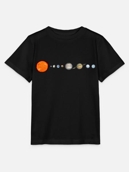 Sonnensystem - Stanley/Stella Kinder T-Shirt MINI CREATOR  - Schwarz