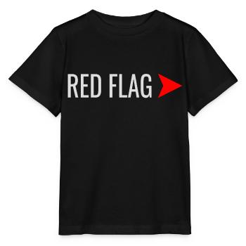 RED FLAG Beziehungszeichen - Stanley/Stella Kinder T-Shirt MINI CREATOR  - Schwarz - Vorne - Mikhail (115cm)