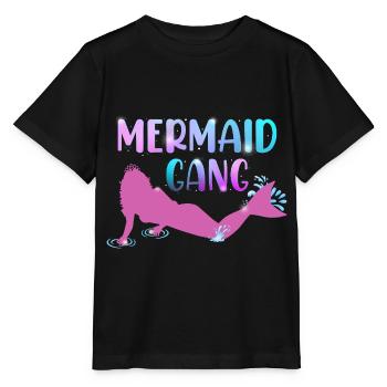 Mermaid Gang - Stanley/Stella MINI CREATOR Kids’ T-Shirt - black - Front - Mikhail (115cm)