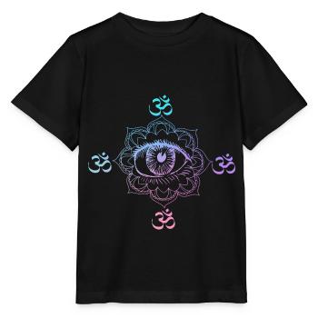 Psytrance GOA Festival gift - Stanley/Stella MINI CREATOR Kids’ T-Shirt - black - Front - Mikhail (115cm)