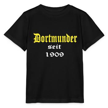 Dortmund Fussball Design - Stanley/Stella Kinder T-Shirt MINI CREATOR  - Schwarz - Vorne - Mikhail (115cm)