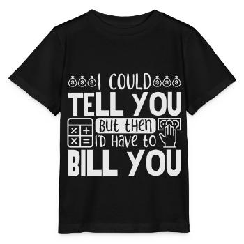 Comptabilité - T-shirt bio MINI CREATOR Stanley/Stella Enfant - noir - Devant - Mikhail (115cm)