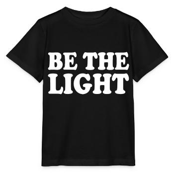 Be the light - Stanley/Stella MINI CREATOR Kids’ T-Shirt - black - Front - Mikhail (115cm)