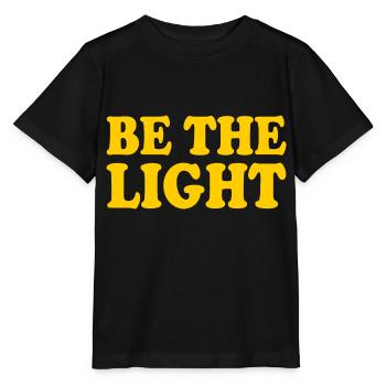 Be the light - Stanley/Stella MINI CREATOR Kids’ T-Shirt - black - Front - Mikhail (115cm)