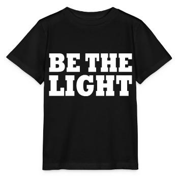 Be the light - Stanley/Stella MINI CREATOR Kids’ T-Shirt - black - Front - Mikhail (115cm)