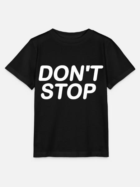 Dont stop - Stanley/Stella Kinder T-Shirt MINI CREATOR - Schwarz
