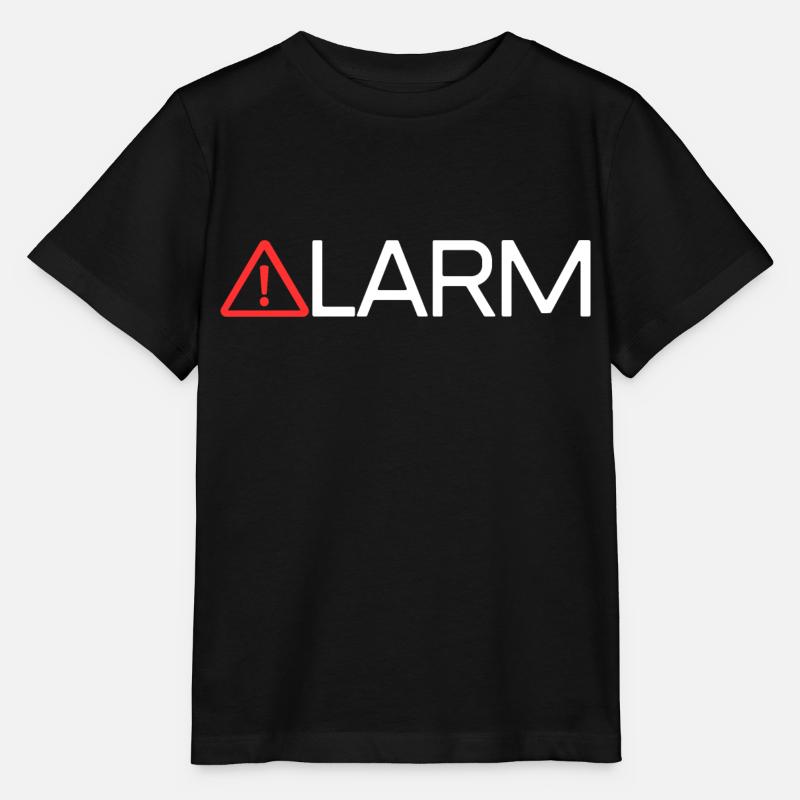 ALARM - Stanley/Stella MINI CREATOR Kids’ T-Shirt - black