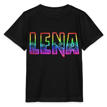 lena rs rainbow - Stanley/Stella MINI CREATOR Kids’ T-Shirt - black - Front - Mikhail (115cm)