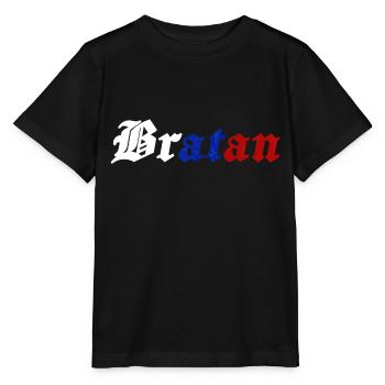bratan jeunesse mot drôle design vintage - T-shirt bio MINI CREATOR Stanley/Stella Enfant - noir - Devant - Mikhail (115cm)
