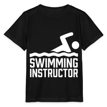 Swimming Instructor Swimming Swimming Coach Swimming Course - Stanley/Stella MINI CREATOR Kids’ T-Shirt - black - Front - Mikhail (115cm)