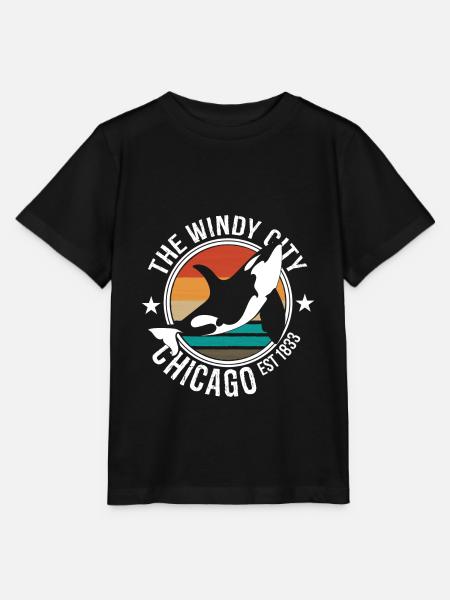 Chicago - Stanley/Stella Kinder T-Shirt MINI CREATOR - Schwarz