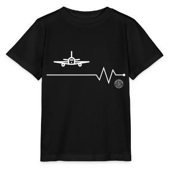 Airplane - Stanley/Stella MINI CREATOR Kids’ T-Shirt - black - Front - Mikhail (115cm)