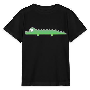 Crocodile - T-shirt bio MINI CREATOR Stanley/Stella Enfant - noir - Devant - Mikhail (115cm)
