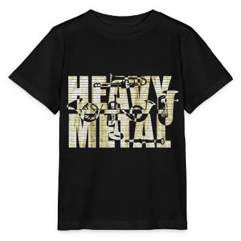 Fanfare, fanfare, trompette - T-shirt bio MINI CREATOR Stanley/Stella Enfant - noir - Devant - Mikhail (115cm)