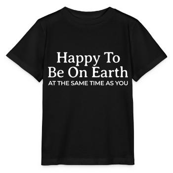 Be Kind, Be Happy Inspirational Kindness - Stanley/Stella MINI CREATOR Kids’ T-Shirt - black - Front - Mikhail (115cm)