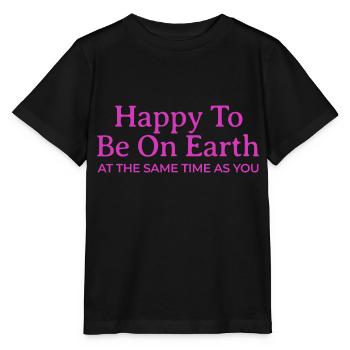 Be Kind, Be Happy Inspirational Kindness - Stanley/Stella MINI CREATOR Kids’ T-Shirt - black - Front - Mikhail (115cm)