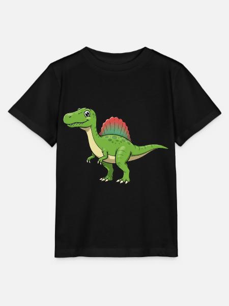 Dino Cartoon Spinosaurus - Stanley/Stella Kinder T-Shirt MINI CREATOR - Schwarz