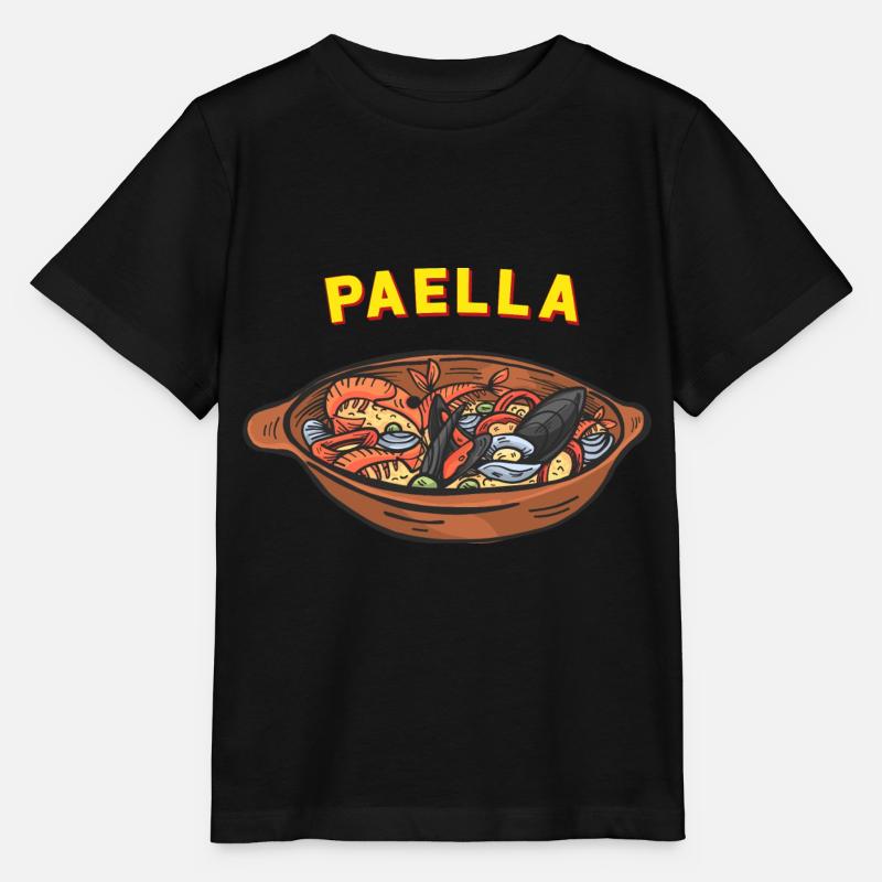paella - T-shirt bio MINI CREATOR Stanley/Stella Enfant - noir