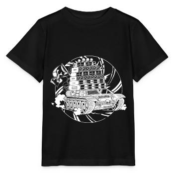 Tekno Nomads Pirate Sound System - Stanley/Stella MINI CREATOR Kids’ T-Shirt - black - Front - Mikhail (115cm)