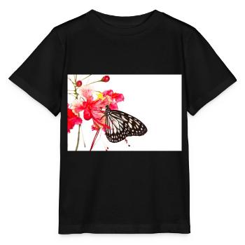 Butterfly butterfly - Stanley/Stella MINI CREATOR Kids’ T-Shirt - black - Front - Mikhail (115cm)