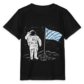 Bavaria Astronaut - Stanley/Stella MINI CREATOR Kids’ T-Shirt - black - Front - Mikhail (115cm)
