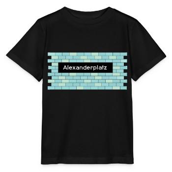 U-Bahnhof Alexanderplatz - Stanley/Stella Kinder T-Shirt MINI CREATOR  - Schwarz - Vorne - Mikhail (115cm)