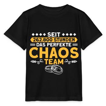 Verheiratet Ehepaar Perlenhochzeit - Stanley/Stella Kinder T-Shirt MINI CREATOR  - Schwarz - Vorne - Mikhail (115cm)