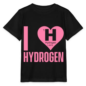 J’adore les dictons hydrogène carburant hydrogène - T-shirt bio MINI CREATOR Stanley/Stella Enfant - noir - Devant - Mikhail (115cm)