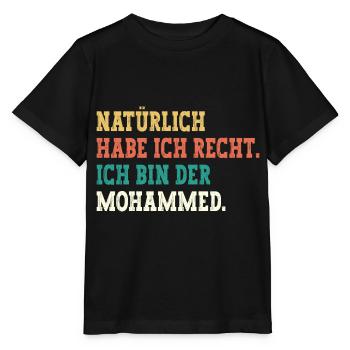 Mohammed Lustiger Spruch Vorname Name Mohammed - Stanley/Stella Kinder T-Shirt MINI CREATOR  - Schwarz - Vorne - Mikhail (115cm)