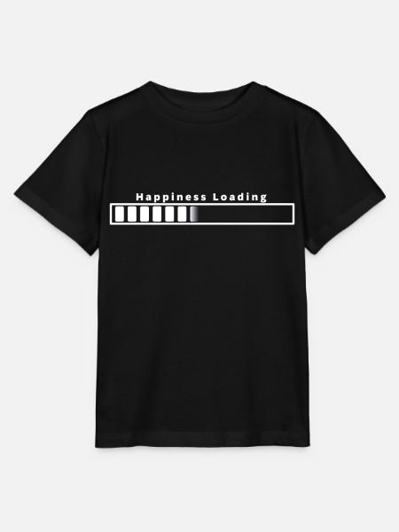 Happiness loading - Stanley/Stella Kinder T-Shirt MINI CREATOR - Schwarz