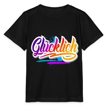 Glücklich - Stanley/Stella Kinder T-Shirt MINI CREATOR  - Schwarz - Vorne - Mikhail (115cm)