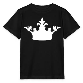 couronne - T-shirt bio MINI CREATOR Stanley/Stella Enfant - noir - Devant - Mikhail (115cm)