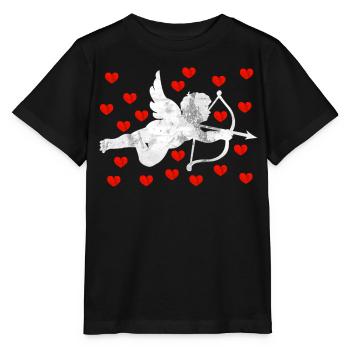 Ange cupidon - T-shirt bio MINI CREATOR Stanley/Stella Enfant - noir - Devant - Mikhail (115cm)