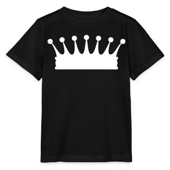 couronne - T-shirt bio MINI CREATOR Stanley/Stella Enfant - noir - Devant - Mikhail (115cm)