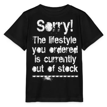 Mode de vie est en rupture de stock (blanc) - T-shirt bio MINI CREATOR Stanley/Stella Enfant - noir - Devant - Mikhail (115cm)