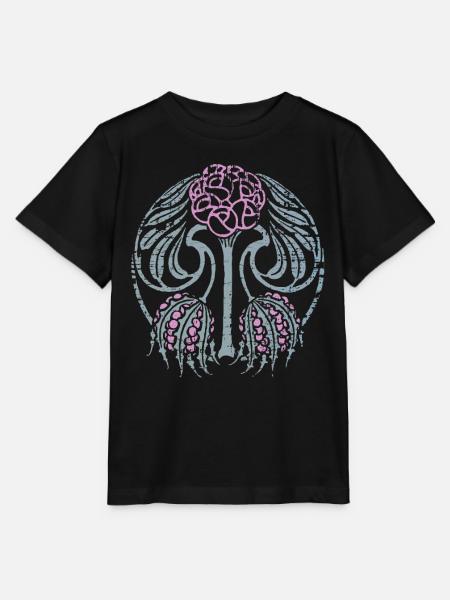 Art Nouveau, Vintage 1900, motif Mandala - T-shirt bio MINI CREATOR Stanley/Stella Enfant - noir