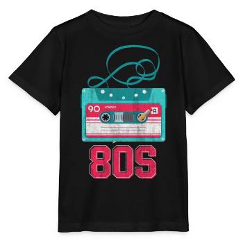 80s 80s Music - Stanley/Stella MINI CREATOR Kids’ T-Shirt - black - Front - Mikhail (115cm)
