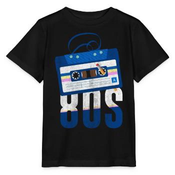 80s 80s Music - Stanley/Stella MINI CREATOR Kids’ T-Shirt - black - Front - Mikhail (115cm)