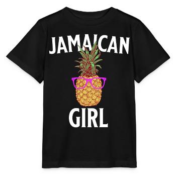 Jamaican Girl Jamaica - Stanley/Stella Kinder T-Shirt MINI CREATOR  - Schwarz - Vorne - Mikhail (115cm)