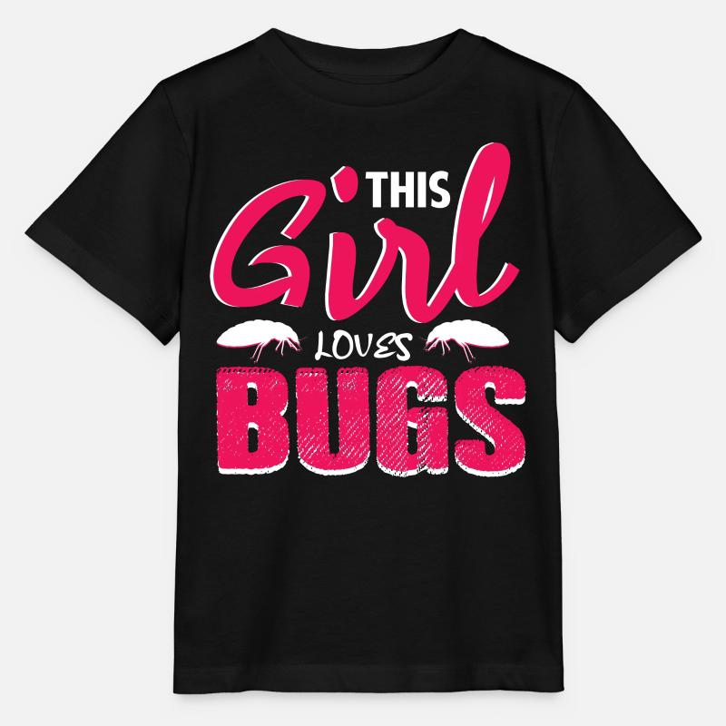 Insekten Mädchen - Stanley/Stella Kinder T-Shirt MINI CREATOR  - Schwarz