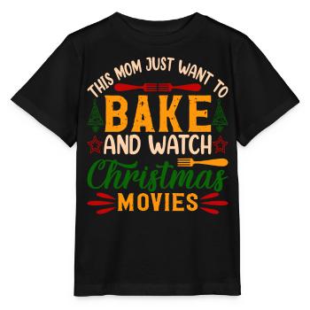 Mère cuisinière de Noël - T-shirt bio MINI CREATOR Stanley/Stella Enfant - noir - Devant - Mikhail (115cm)