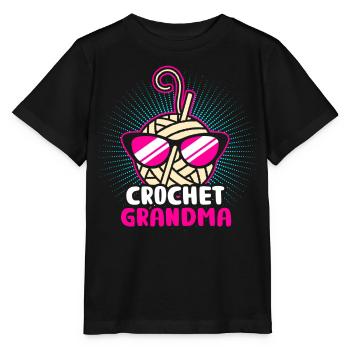 Stricken Grossmutter - Stanley/Stella Kinder T-Shirt MINI CREATOR  - Schwarz - Vorne - Mikhail (115cm)