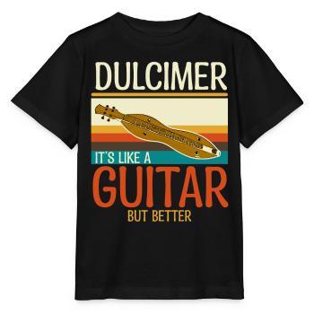 Dulcimer Instrument - T-shirt bio MINI CREATOR Stanley/Stella Enfant - noir - Devant - Mikhail (115cm)