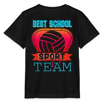 Équipe sportive de l’école de volleyball - T-shirt bio MINI CREATOR Stanley/Stella Enfant - noir - Devant - Mikhail (115cm)