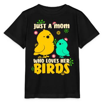 Vogel Mutter Vögel Mutterliebe - Stanley/Stella Kinder T-Shirt MINI CREATOR  - Schwarz - Vorne - Mikhail (115cm)