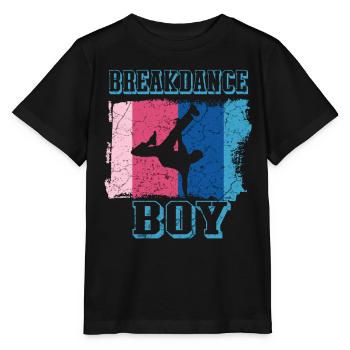 Breakdance Junge Breakdancer BBoy - Stanley/Stella Kinder T-Shirt MINI CREATOR  - Schwarz - Vorne - Mikhail (115cm)